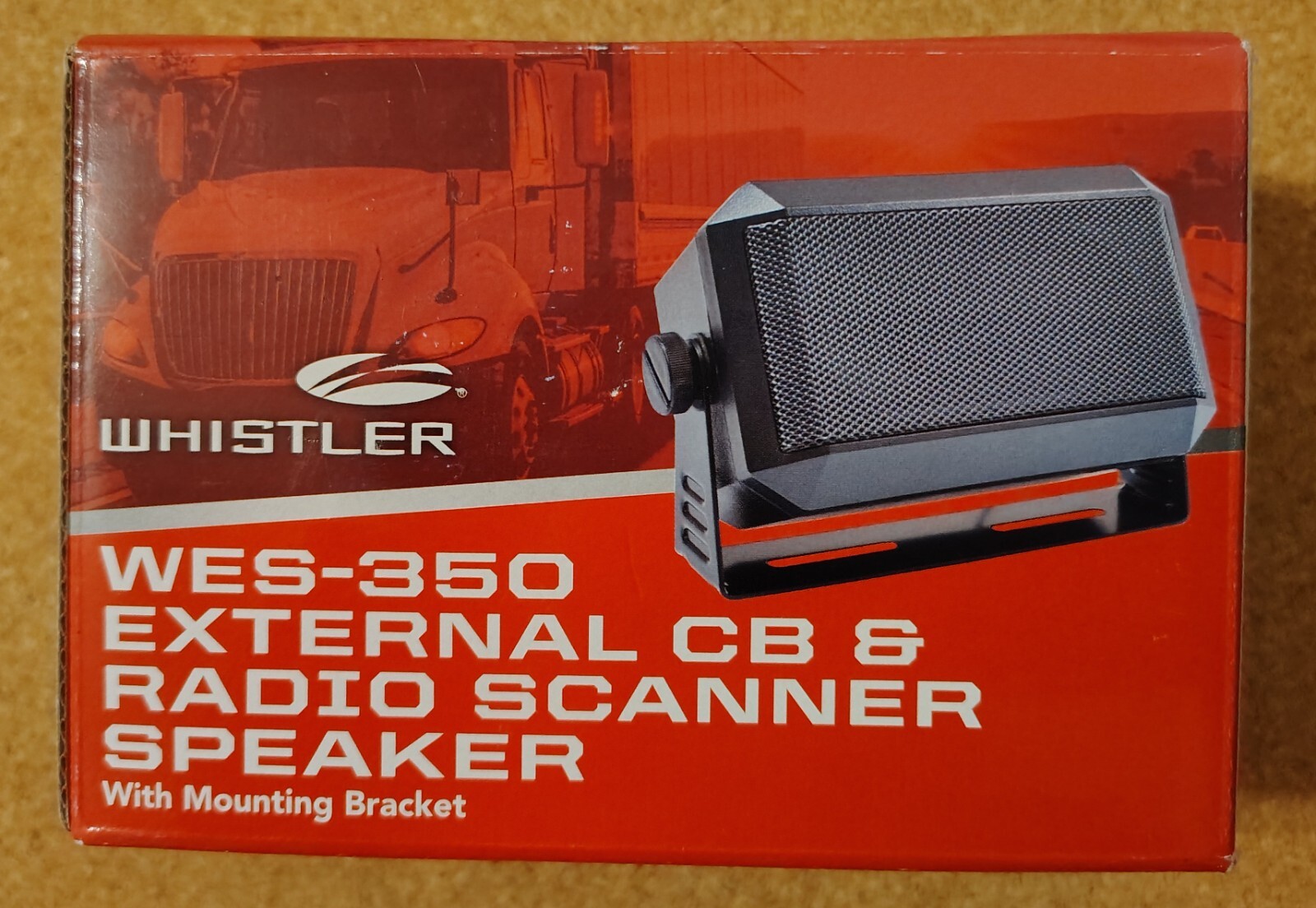 Whistler WES-350 CB Radio External Speaker 3.5" 5W 8 Ohm w/ Mount Bracket NEW