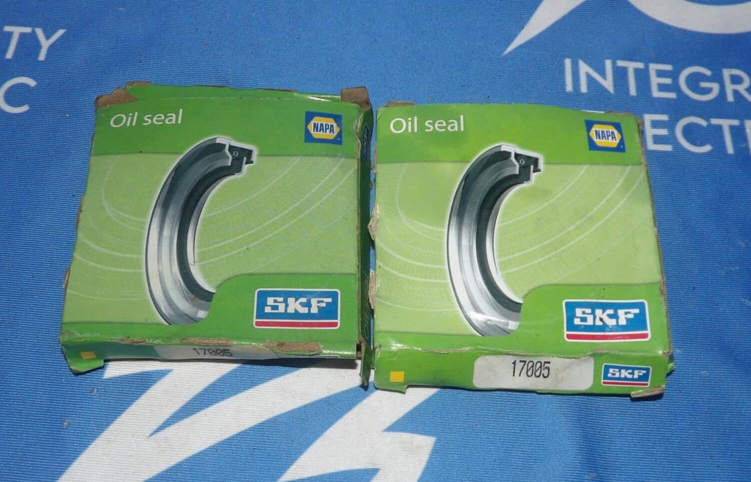 Lot of 2 NIB SKF HMSA25-R 1.705" (43.307mm) Inch Metal Triple Lip Nitrile Oil...