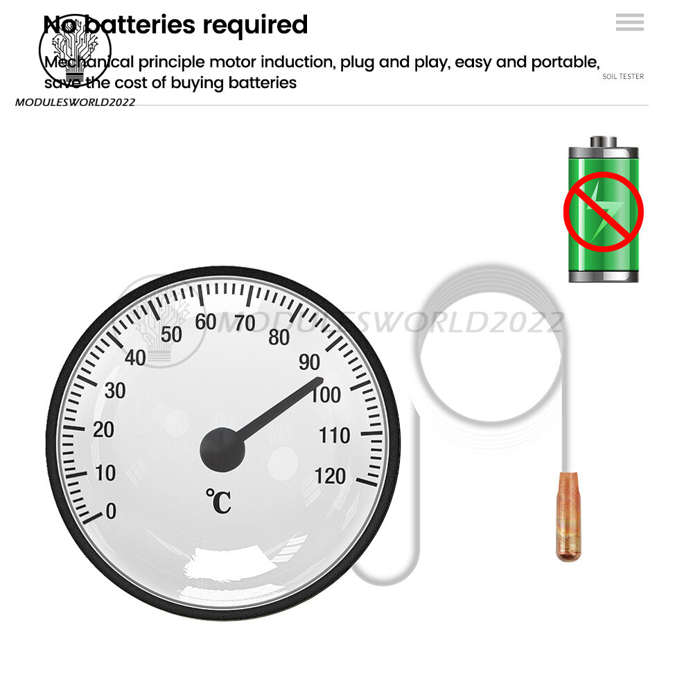 High Precision Household Pointer Liquid Rising Water Thermometer With Probe