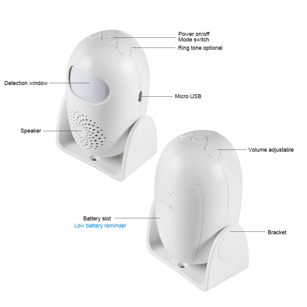 KERUI Wireless Motion Sensor Detect Doorbell Welcome Chime Alarm Remote Control