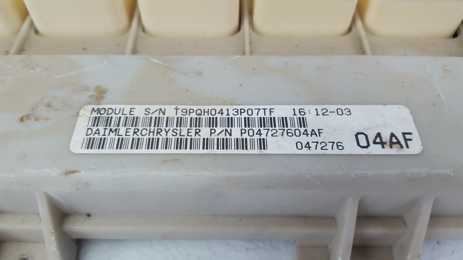 2004 3.5L V6 Chrysler Pacifica Body control module AWD OEM