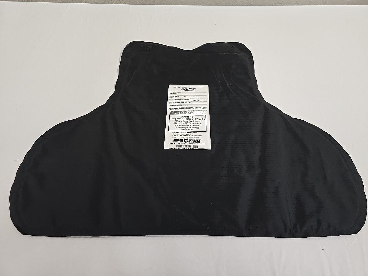 Armor Express Razor RZRG2-A-11 Tactical Insert Level II 1 Panel Only