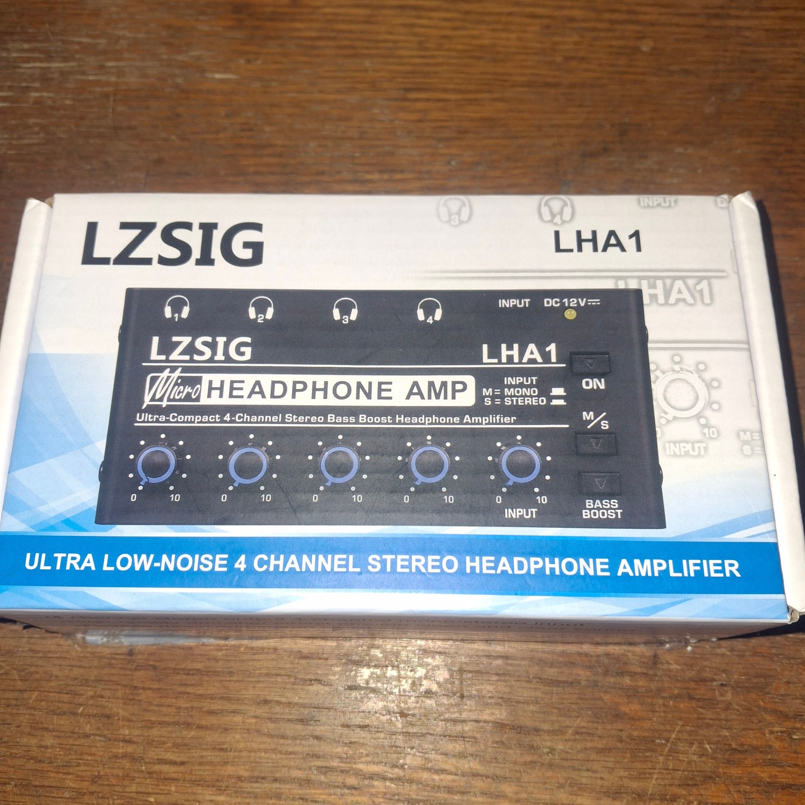 LZSIG LHA1 Ultra Low Noise 4-Channel Stereo Headphone Amplifier New/open box
