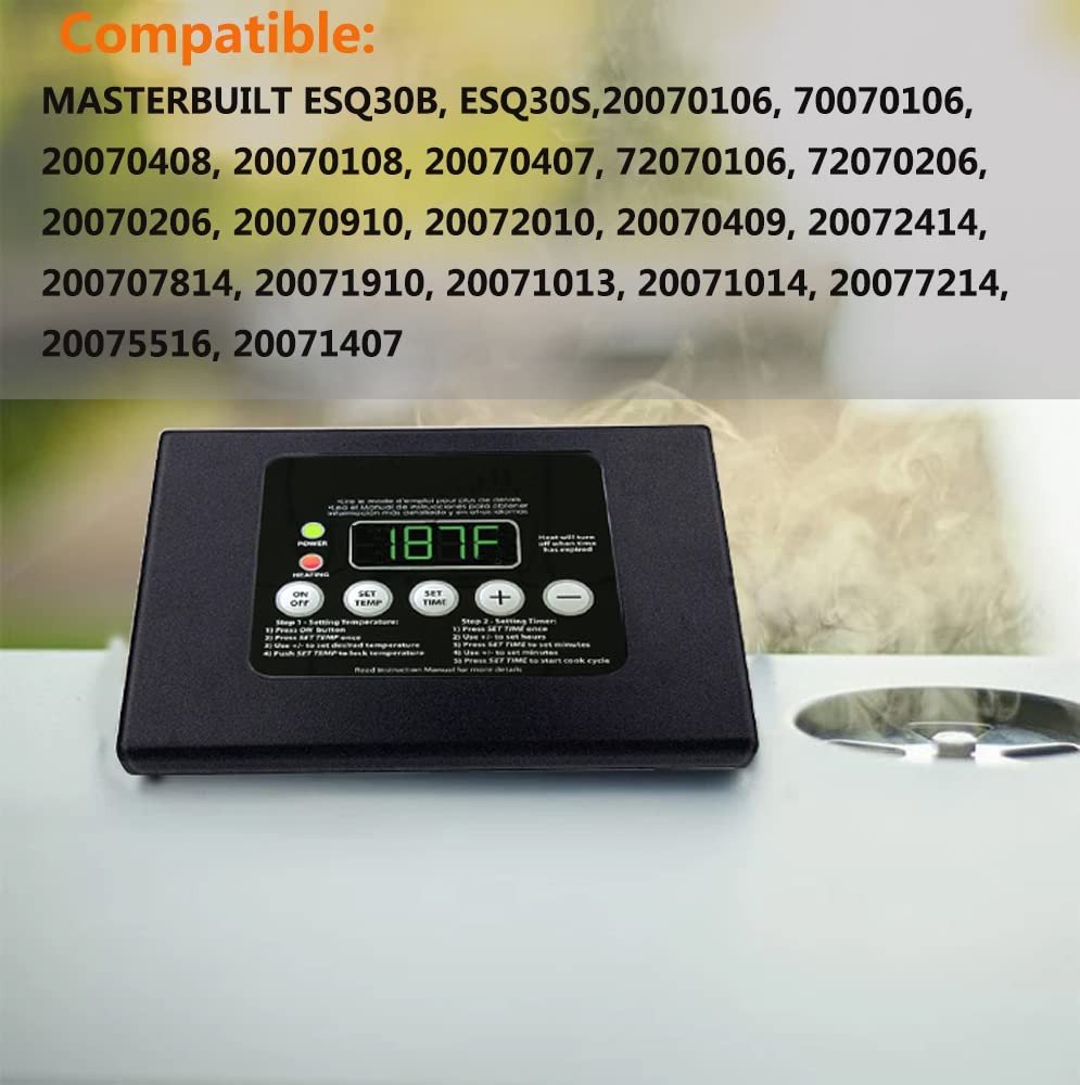 Digital Control Panel for masterbuilt, with LED 990050048, Black