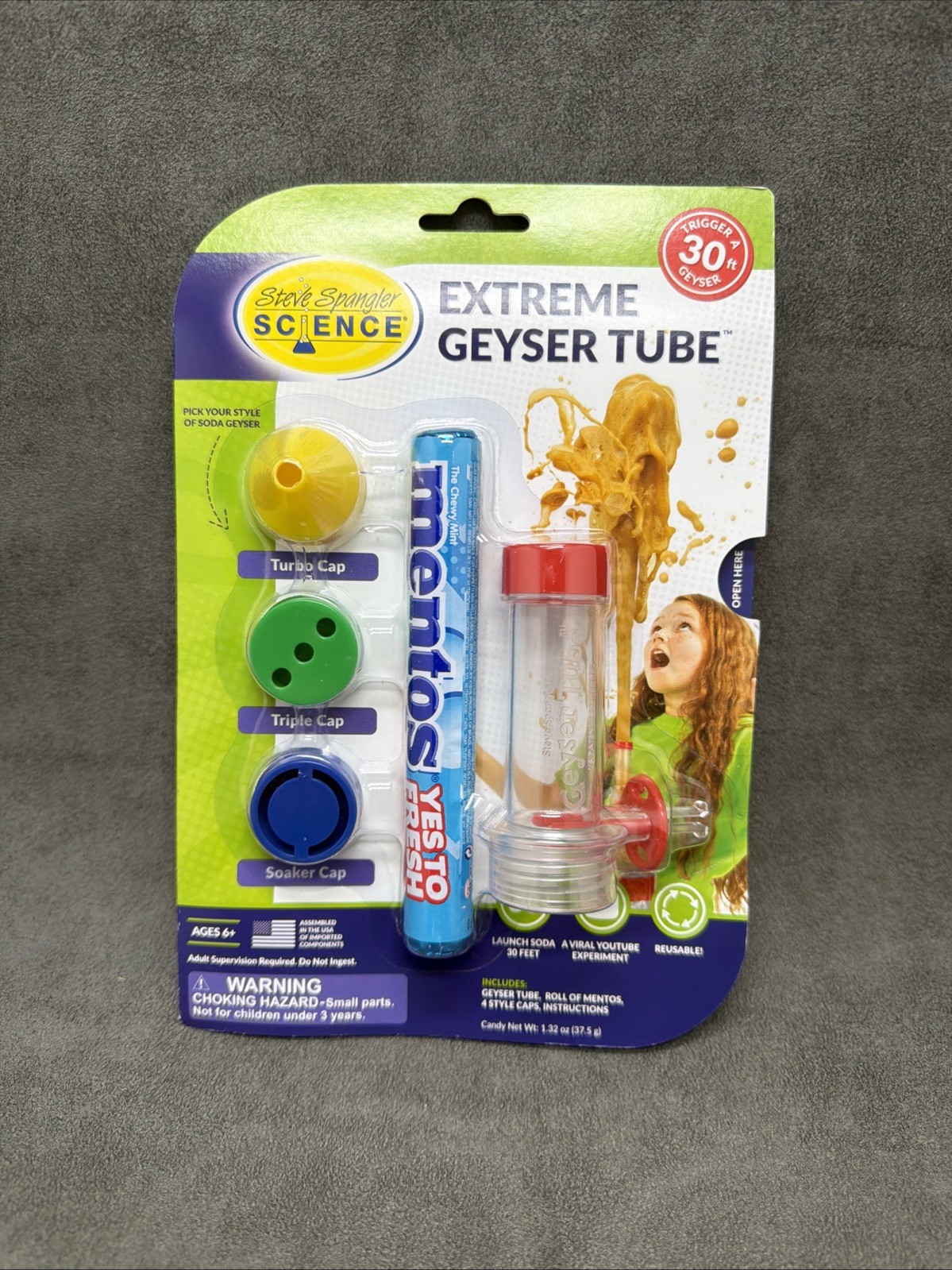 Steve Spangler Science Mentos Extreme Geyser Tube Science Kit for Kids