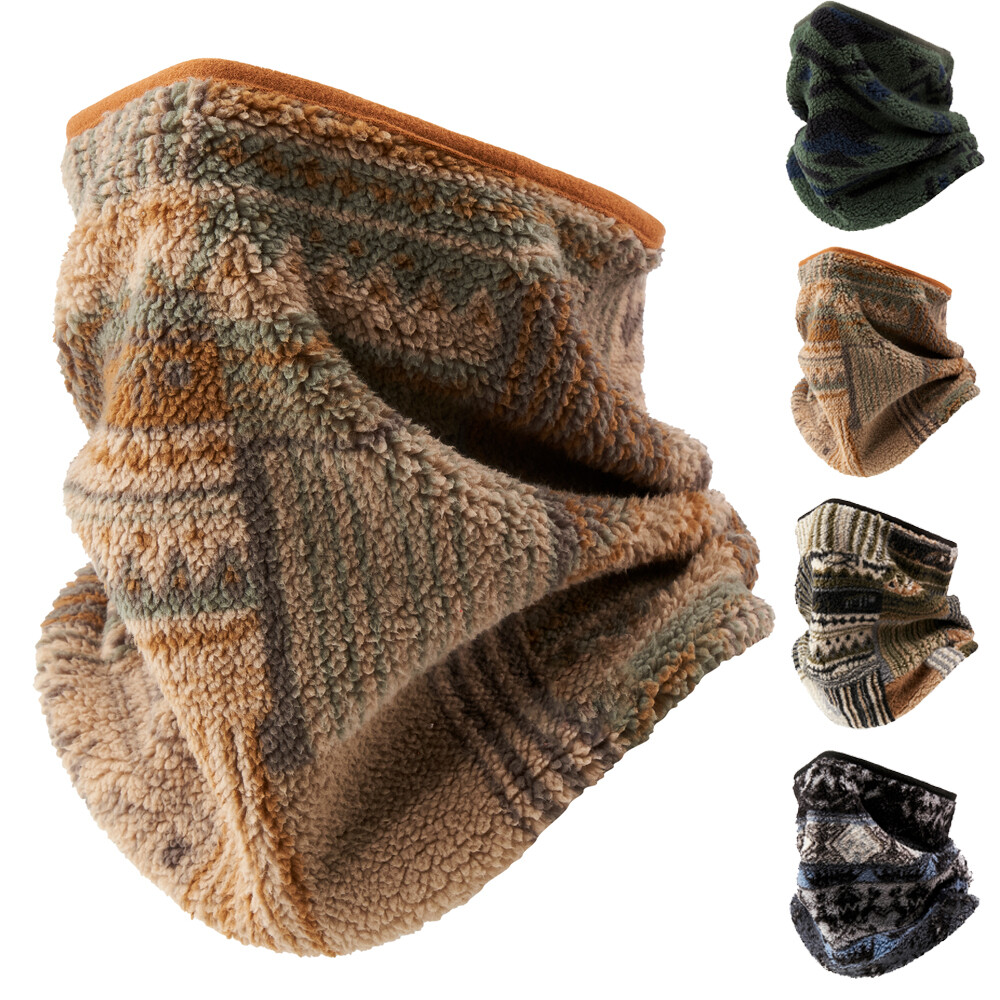 Men's Neck Gaiter Warmer Fleece Ski Mask Cover Hunting Mask Winter Cold Weather