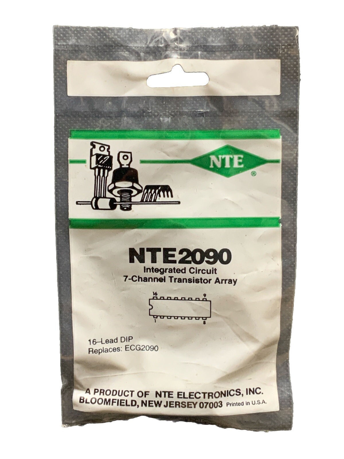 NTE2090 IC 7-Channel Transistor Array DIP16 ECG2090