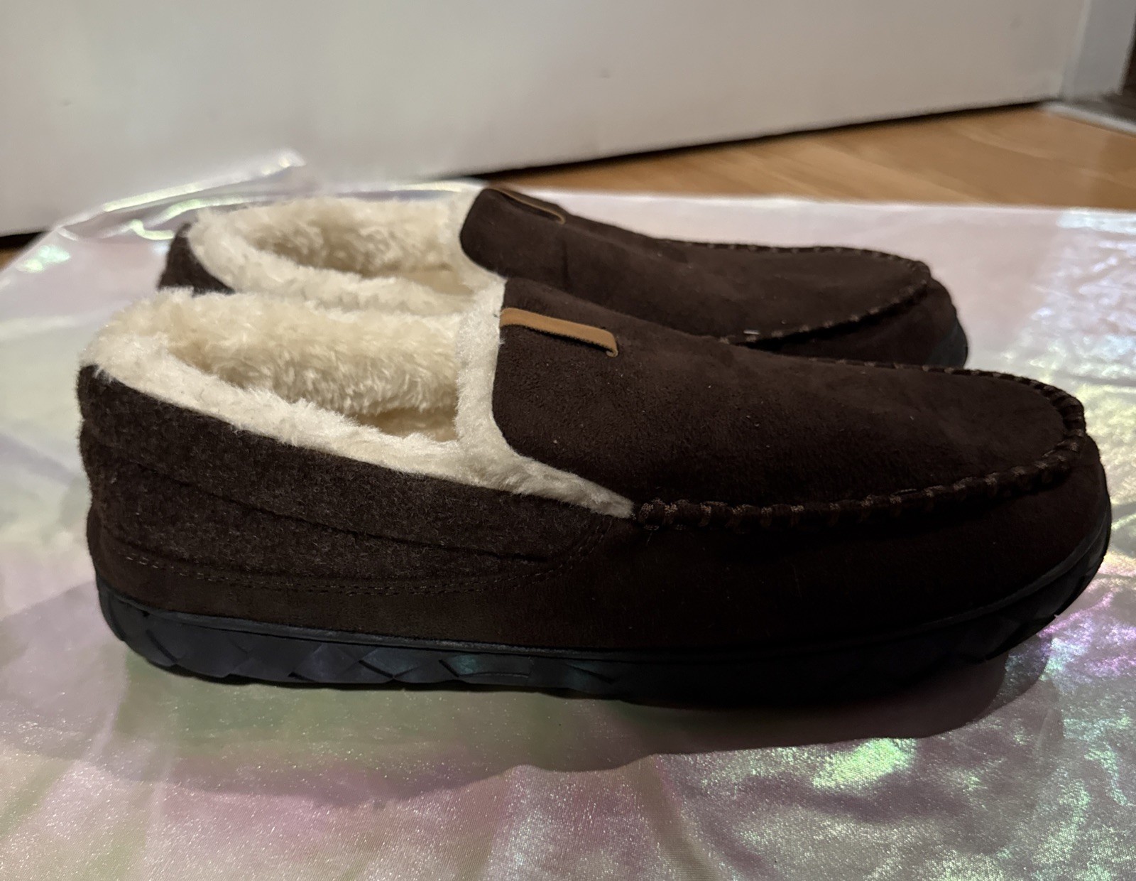Brown Suede Men's Slippers sizeUS 43(2),45, 46(2), 48 EU NEW