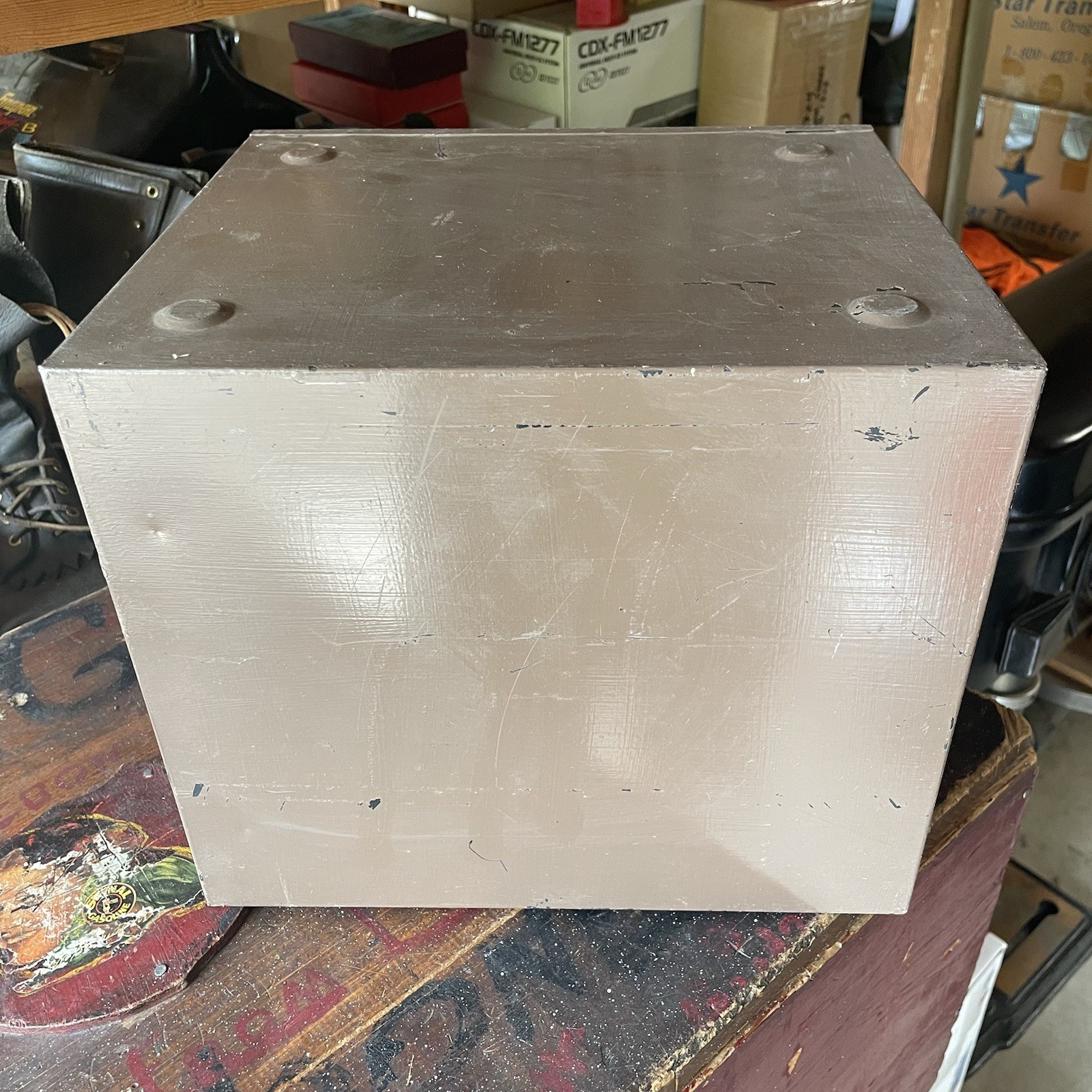 Vintage 4 Drawer Utility Cabinet Storage Industrial