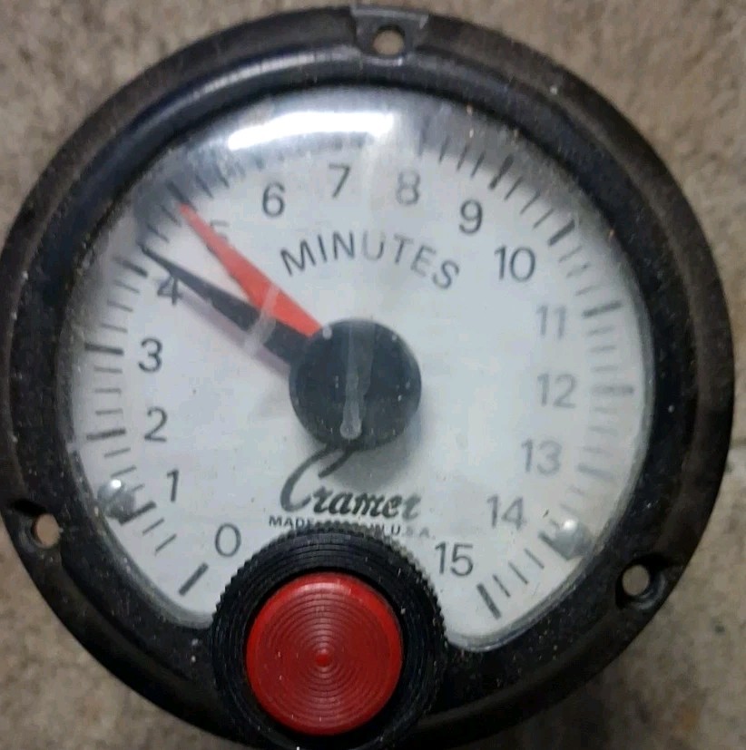 VTG Cramer 15 Minute Industrial Timer Type 412EC By Conrac Corporation