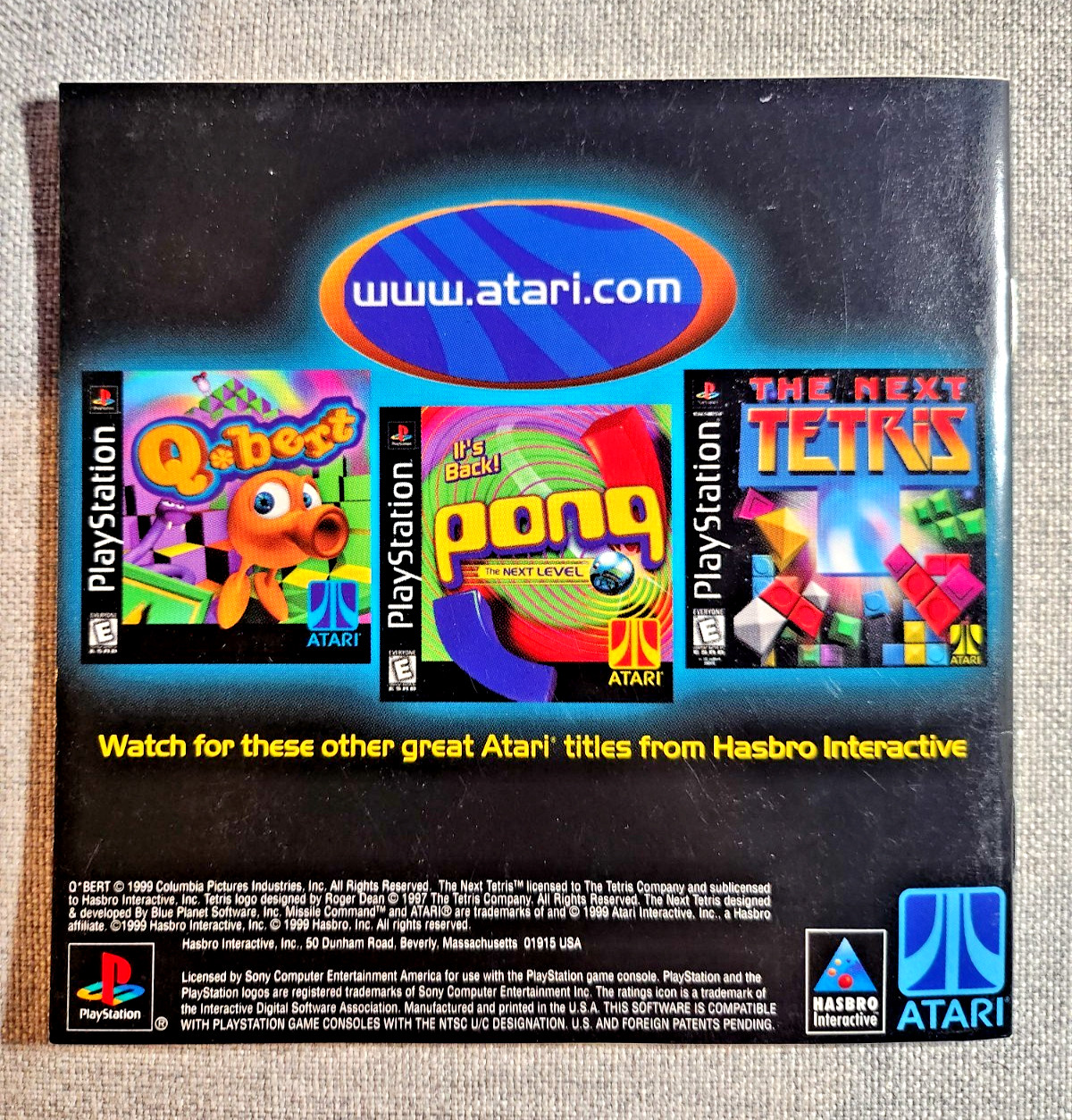 Missile Command Instruction Booklet - Manual Only - PlayStation (PS One)