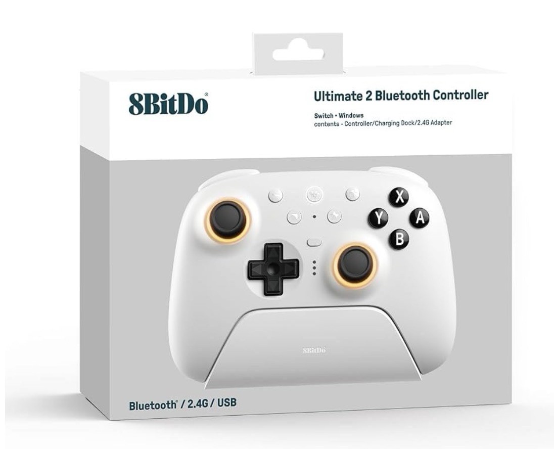 8BitDo Ultimate 2 Bluetooth Controller for Switch 2 Switch Windows PC TMR Hall J