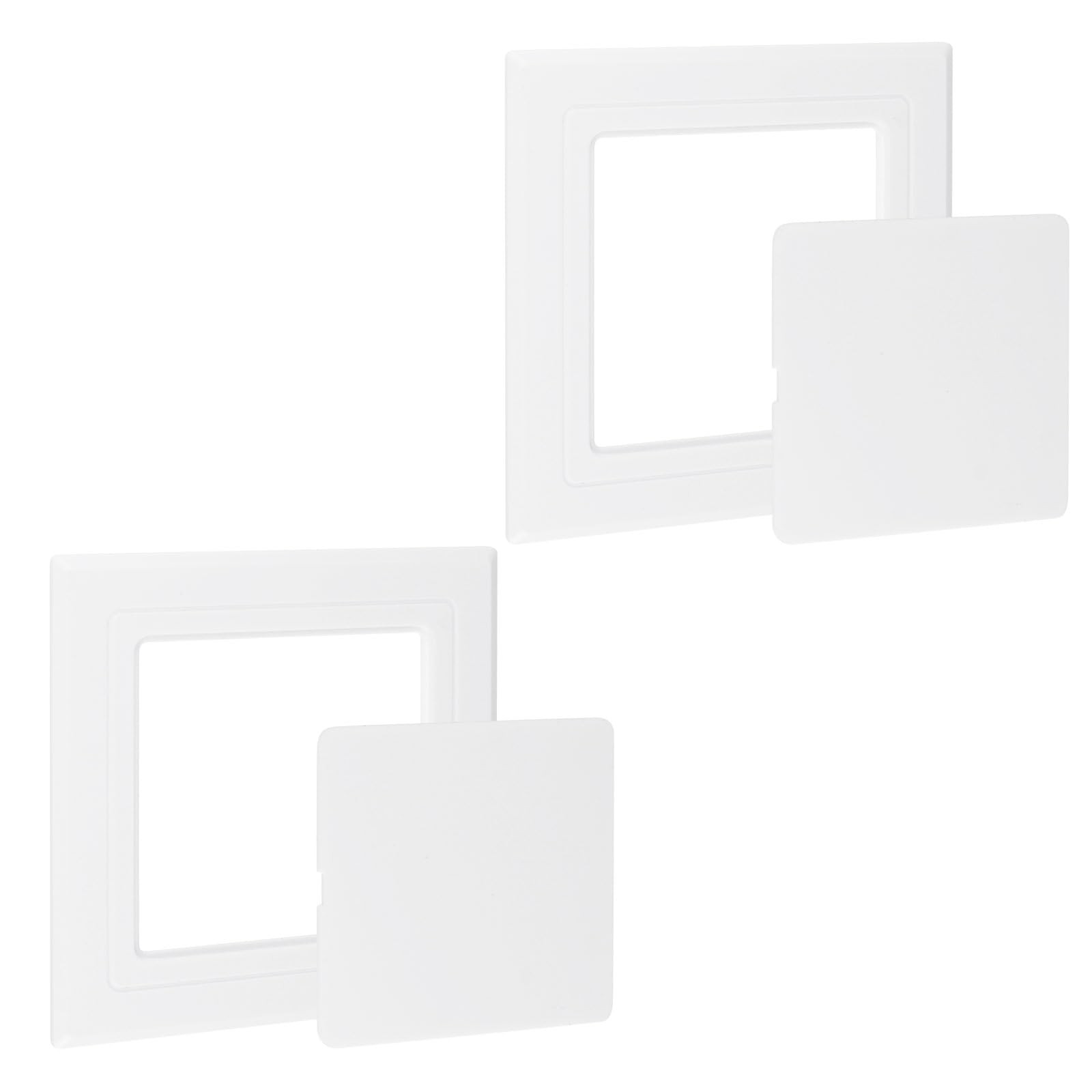 2Pcs Self Adhesive Access Panels, 4 x 4 inch Surface-Mounted Wall Hole Cover ...