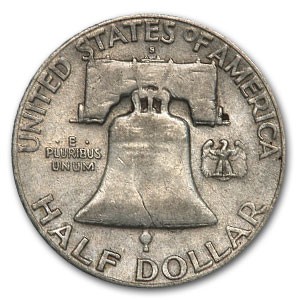 1949-S Franklin Half Dollar Fine/XF