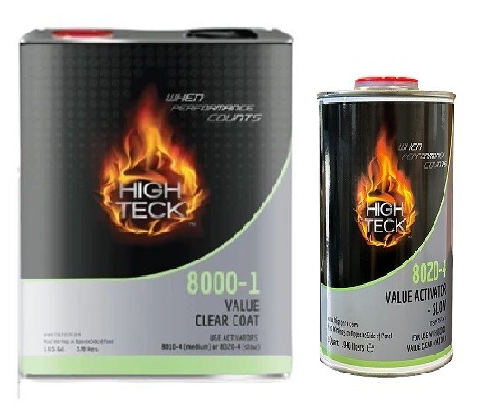 High Teck 8000 4:1  Value Urethane Automotive Clearcoat w/ Slow 8020 Activator