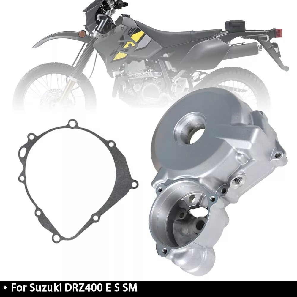 Left Side Engine Stator Magneto Cover Case w/ Gask For Suzuki DRZ400 E S SM HOT