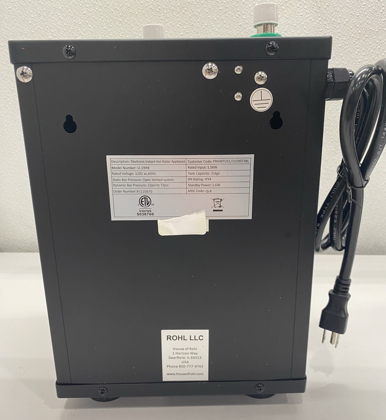 Perrin & Rowe High Performance Hot Water Tank U.1998