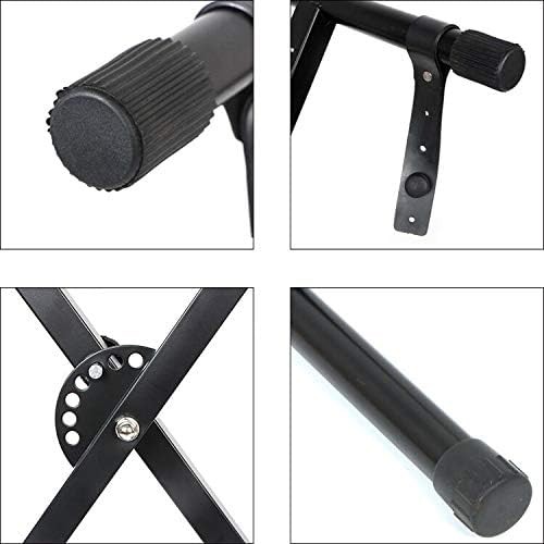 Ktaxon Single X Keyboard Stand and Bench Set, Adjustable With Lockable Straps US