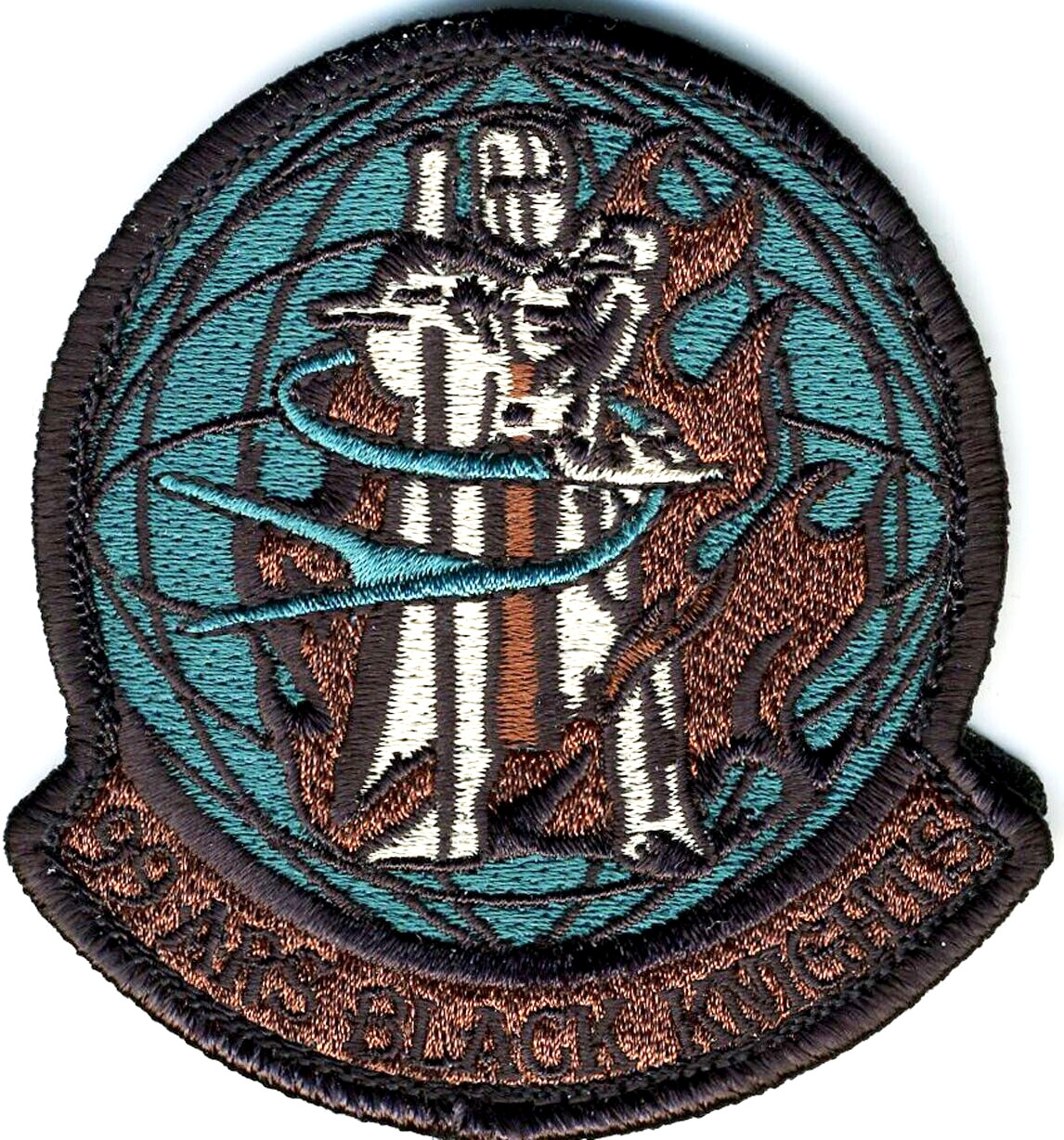 US Air Force Patch:  99th Air Refueling Squadron “Black Knights” version 2