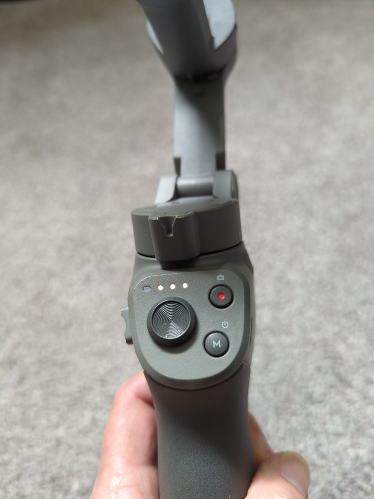 DJI Osmo Mobile 3 Smartphone Gimbal Stabilizer Gray Tested Powers On