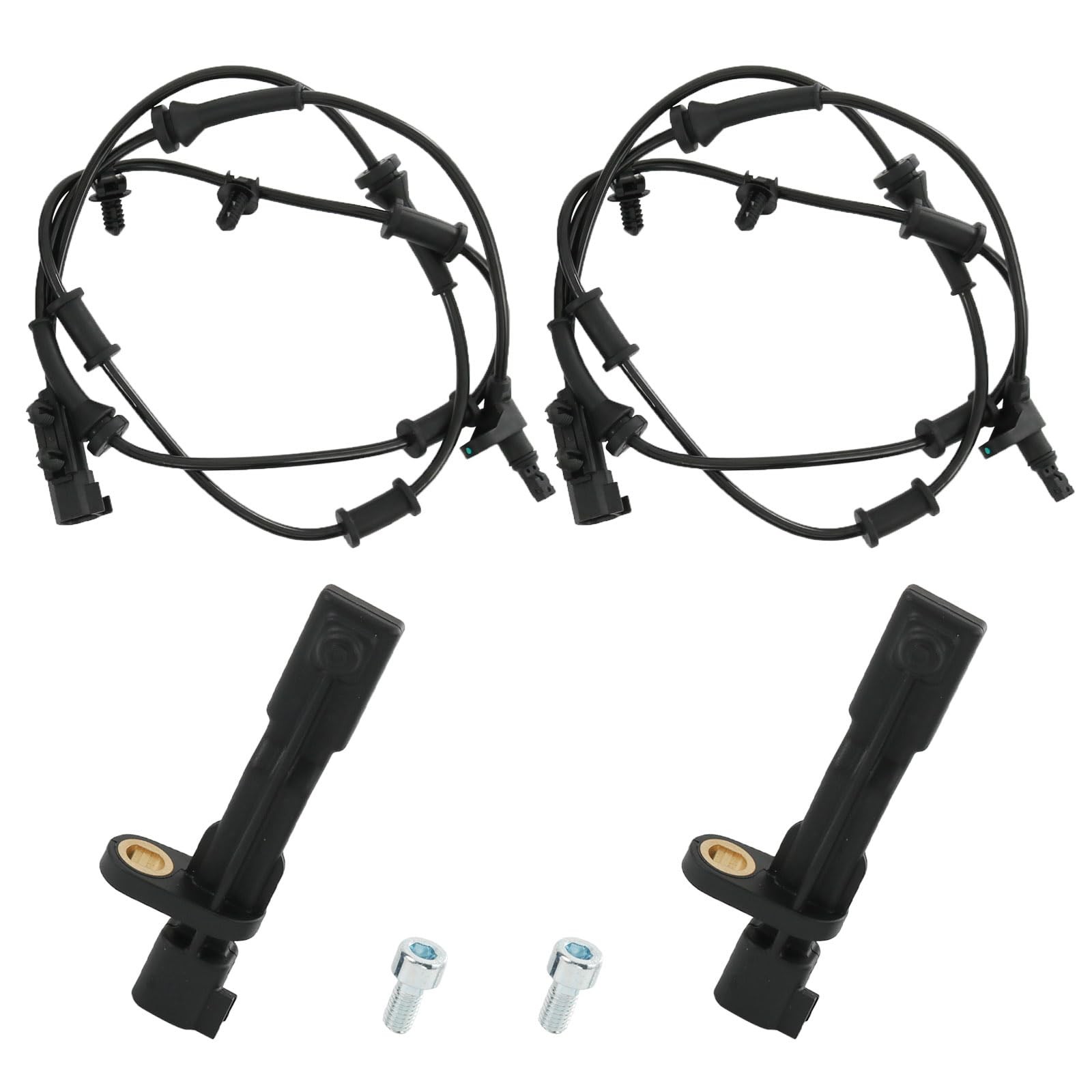 Front and Rear ABS Wheel Speed Sensor Replacement for Jeep Wrangler 3.6L 2012...