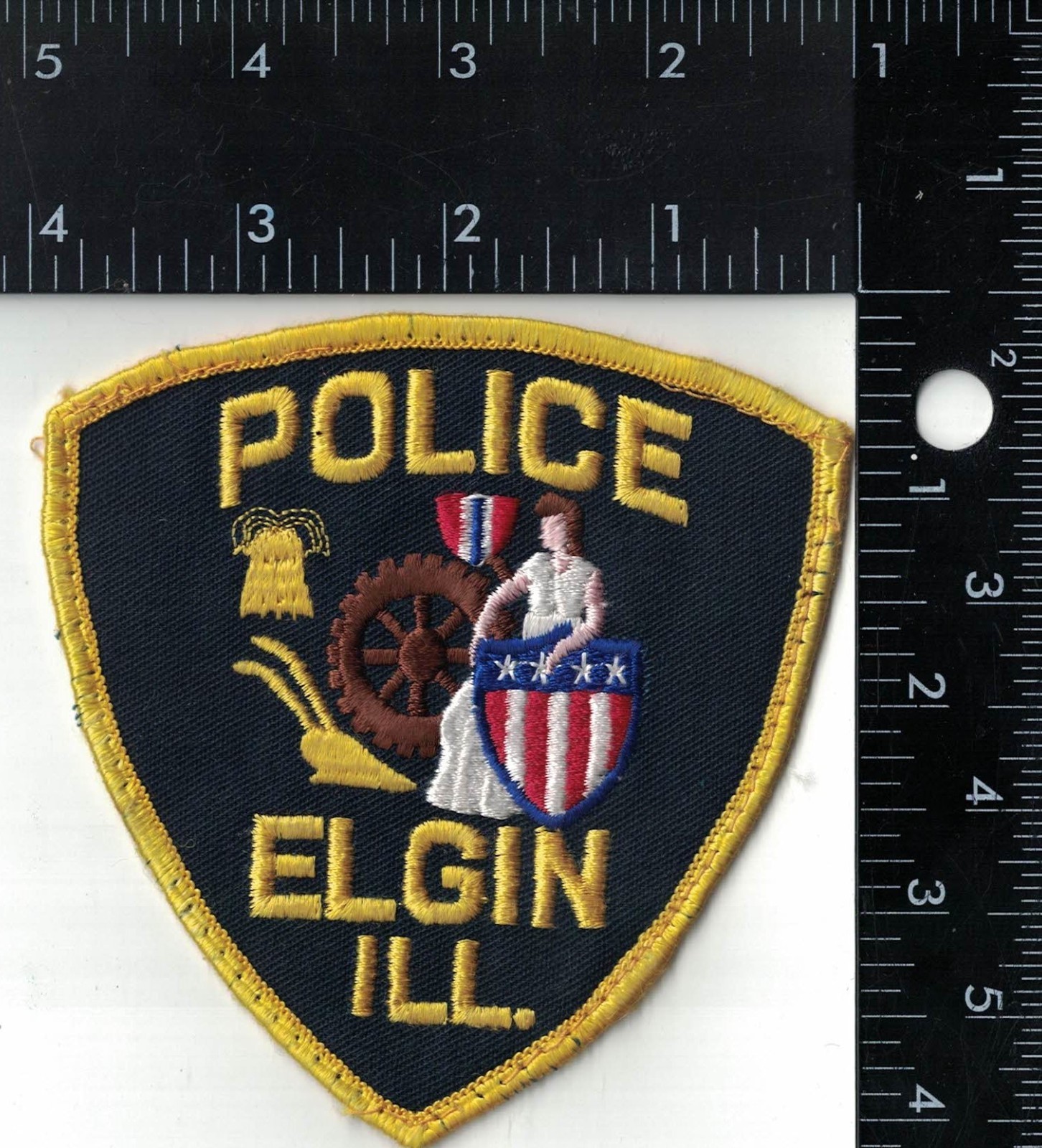 Elkin Police Patch Illinois IL VINTAGE