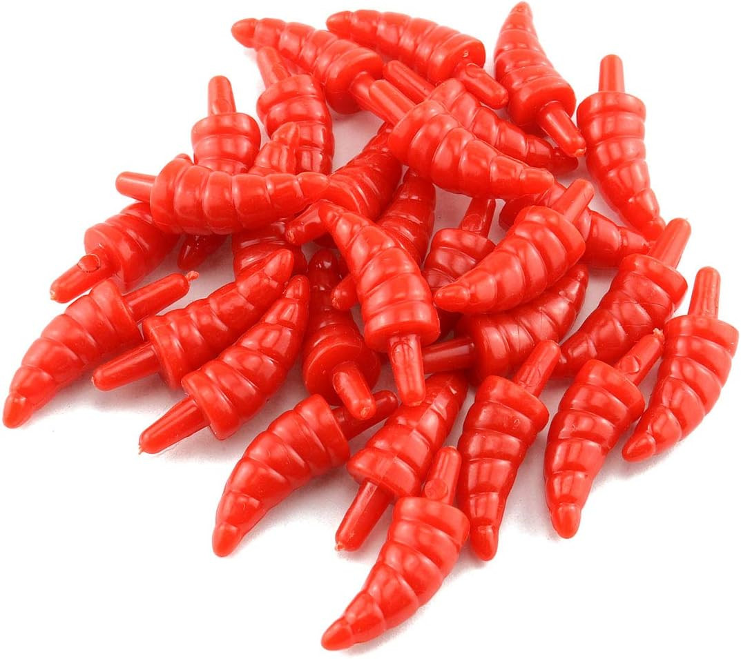 50Pcs Red Snowman Nose 9X22Mm Plastic Toy Nose Santa Claus Dolls Safety Noses Ca