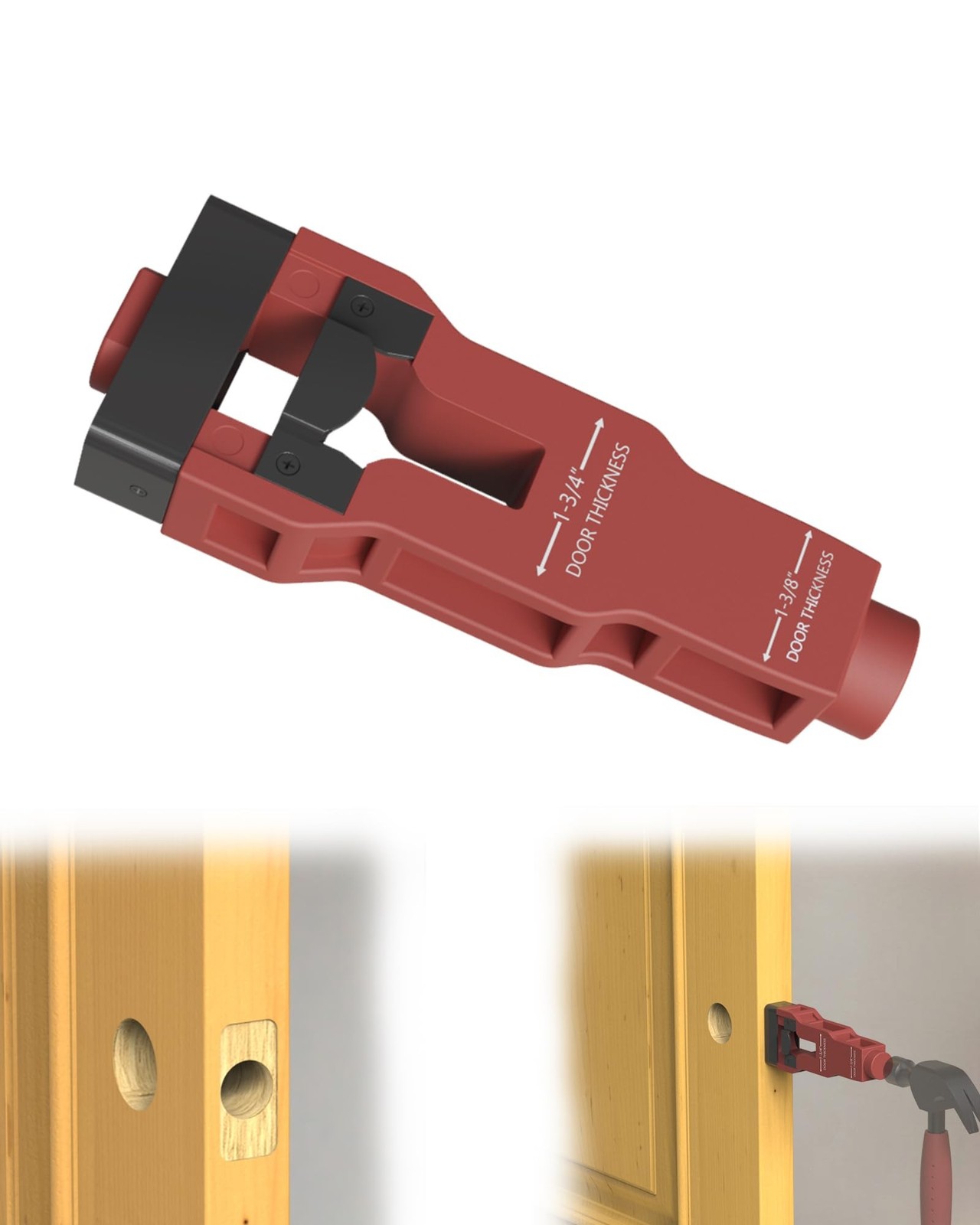 Door Latch Mortise Tool, Door Latch Installation Kit Help Remove Material to ...