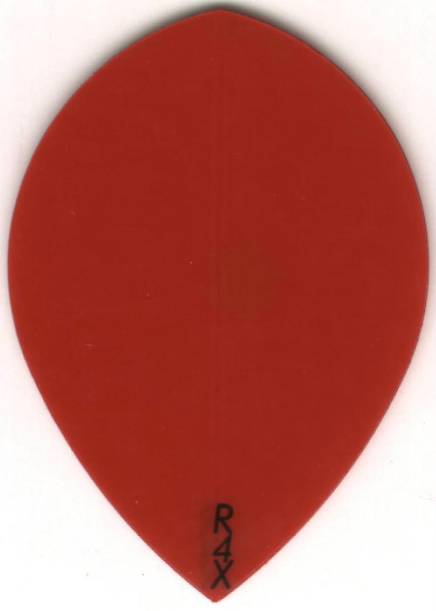 Red Teardrop Dart Flights: 3 per set
