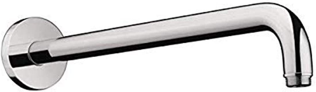 Hansgrohe Raindance 9" Replacement Modern Rain Showerarm in Chrome, 27422001