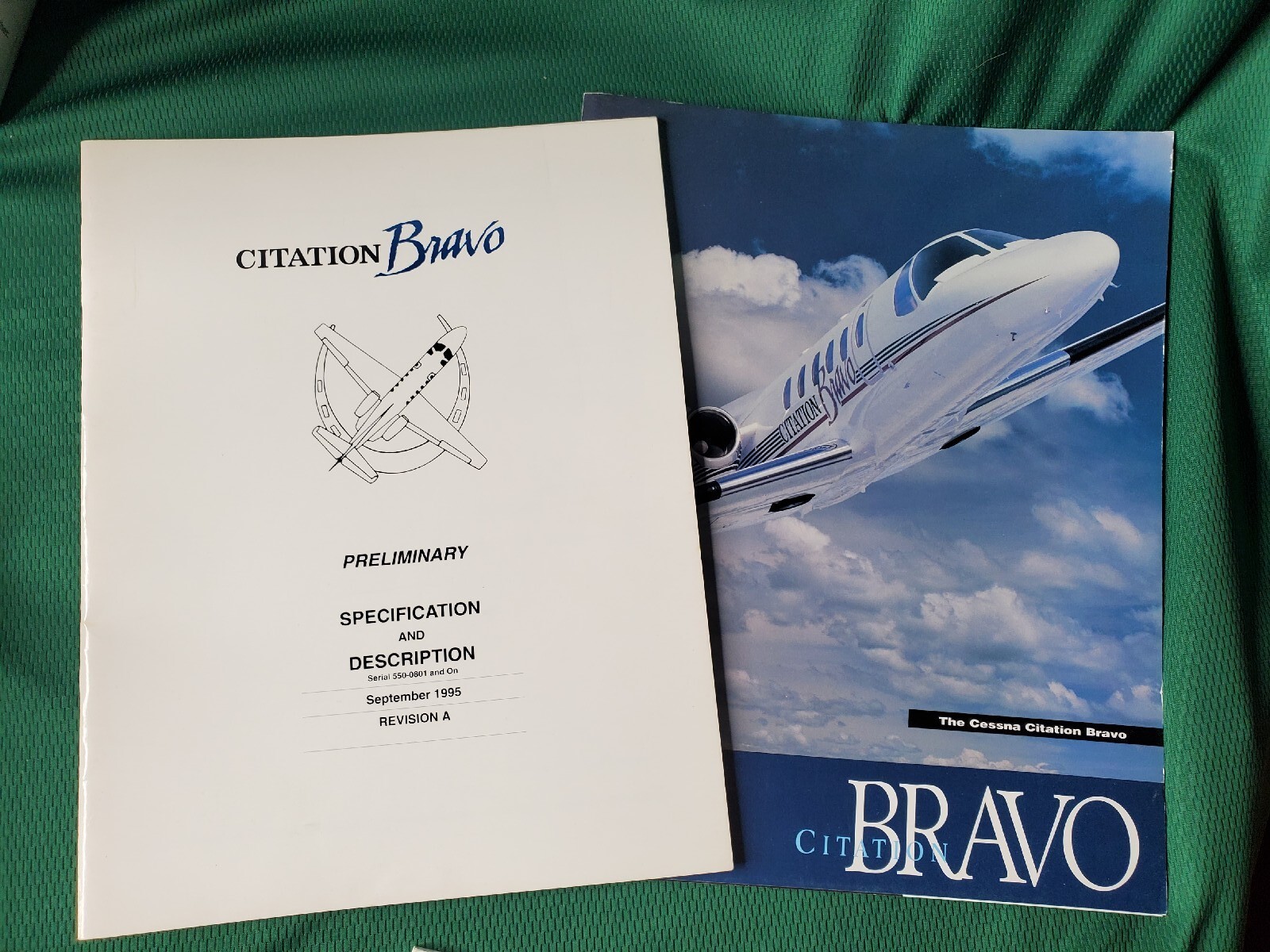 CESSNA CITATION BRAVO Brochure & Preliminary Specification & Description