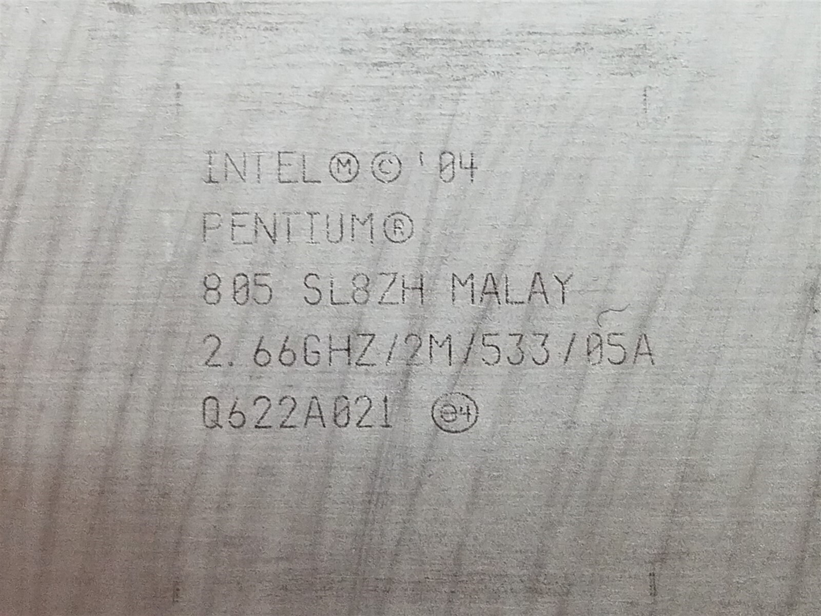 ⭐️⭐️⭐️⭐️⭐️ CPU Processor Intel 04' Pentium SL8ZH 2.66 GHz
