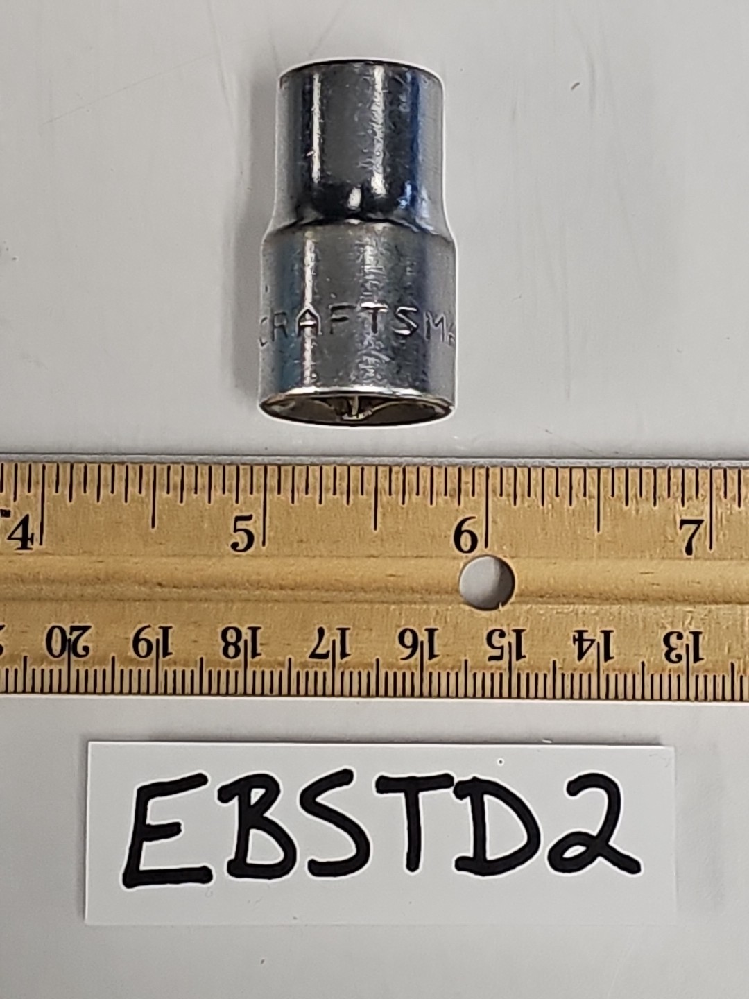 Vintage Craftsman 1/2" Drive 1/2" Shallow Socket 12 Point =V= USA