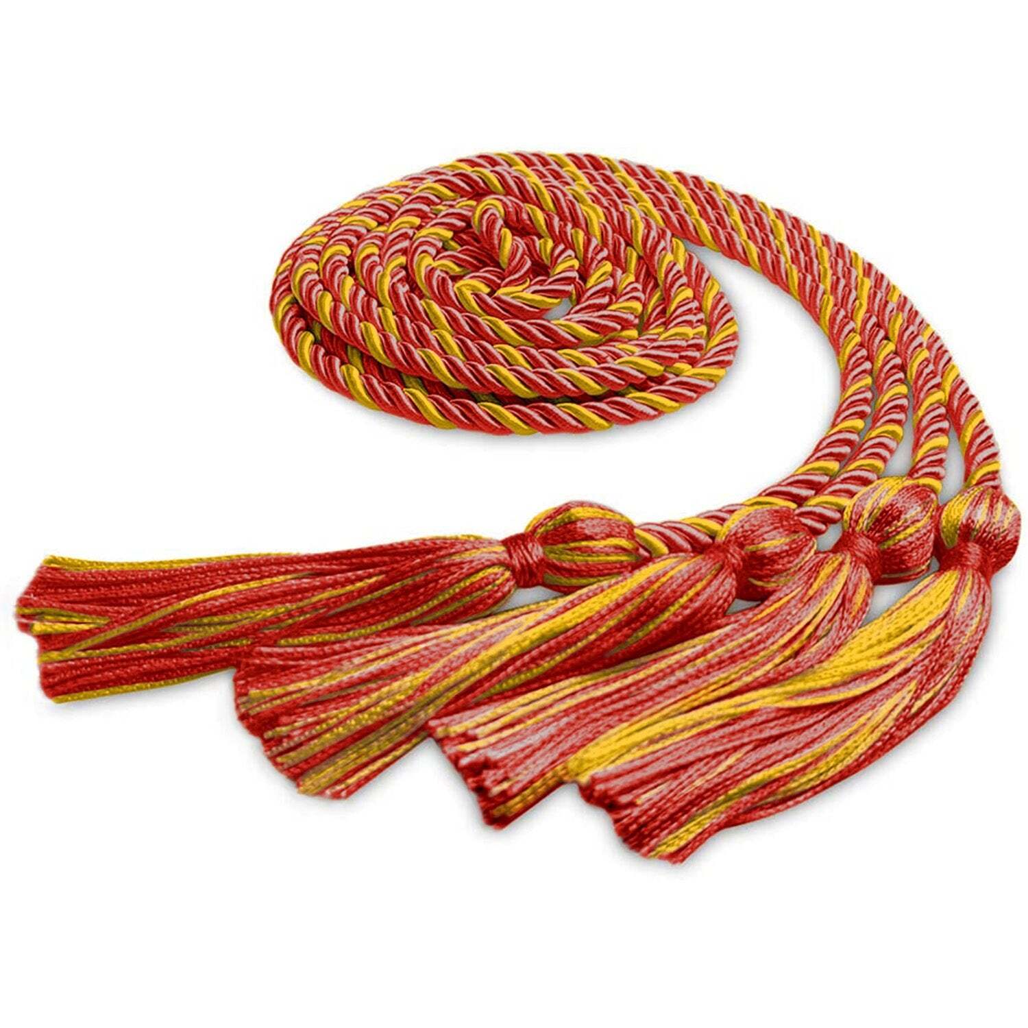 Endea Graduation Double Honor Cord Red/Gold for High School & College