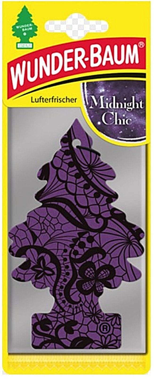 24X Original WUNDERBAUM® MIDNIGHT CHIC Lufterfrischer Duftbäumchen air freshener