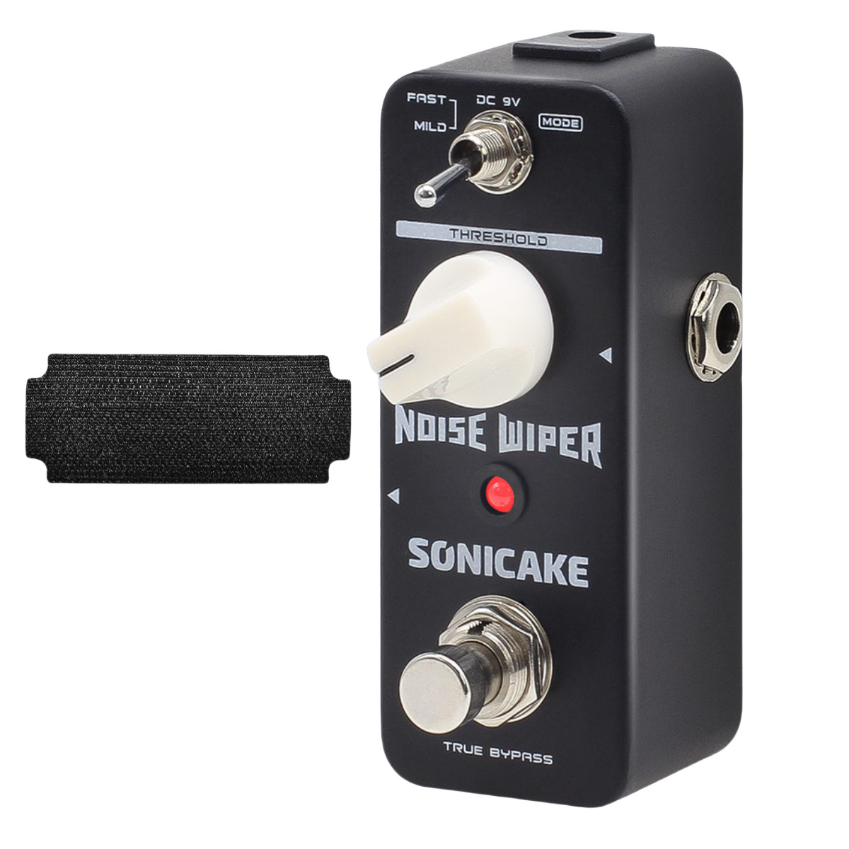 SONICAKE  True Bypass Noise Gate Guitar Bass Effect Pedal Hook and Loop Tape