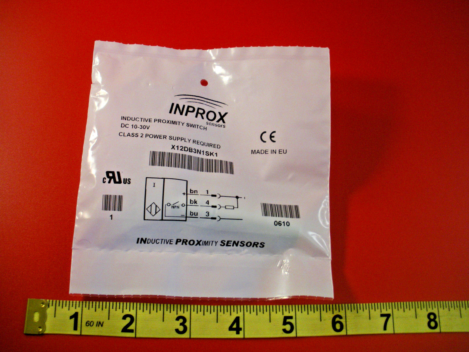 Inprox X12DB3N1SK1 Proximity Sensor Switch Inductive 10-30vdc 4-Pin Nib New