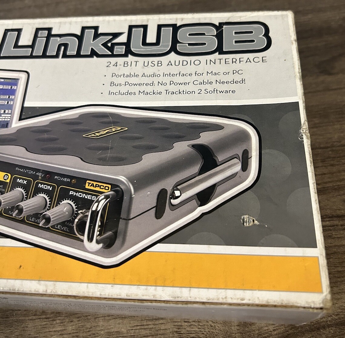 TAPCO Link Firewire 4x6 audio interface 2 Inputs, Fully Tested With Power Supply