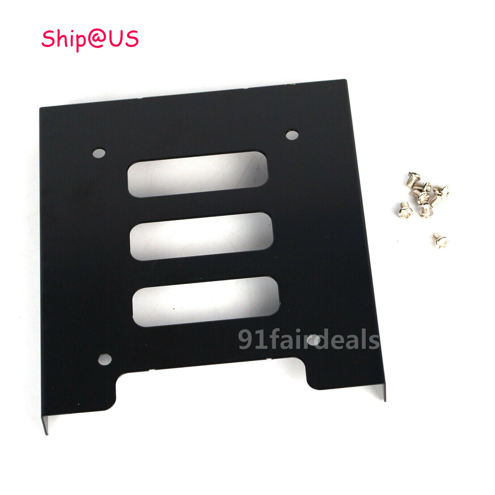 US New 2.5" to 3.5" Adapter Bracket Dock SSD Metal HDD Tray Caddy Bay W/SCREWS