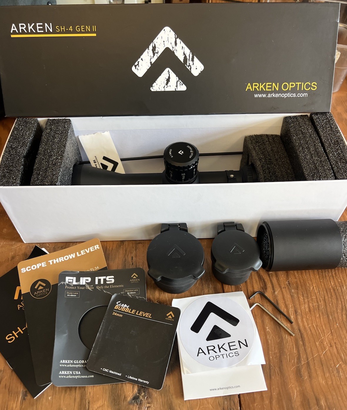 Arken SH-4 Gen II 4-16x50 Riflescope FFP VPR MOA Reticle SH4GII-4160 Gen2 Scope