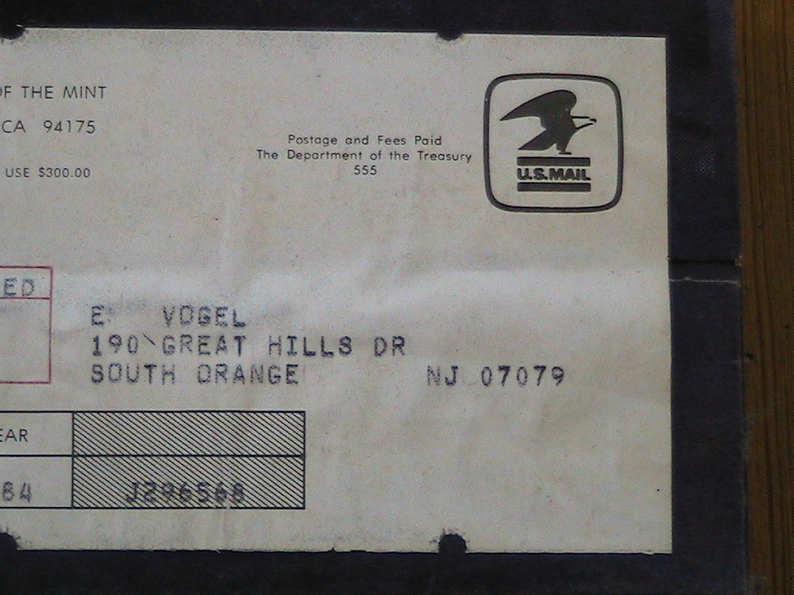 (5) 1984 PROOF SETS SEALED BOX NEVER OPEN