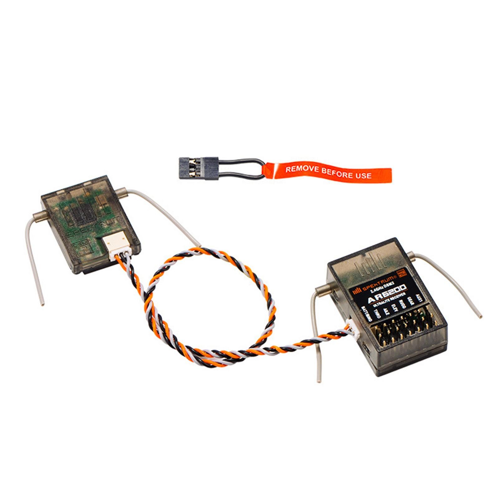 2.4G 3.5V-9.6V AR6200 Receiver + Satellite For Spektrum Spek Generic DX6i DSM2 Z
