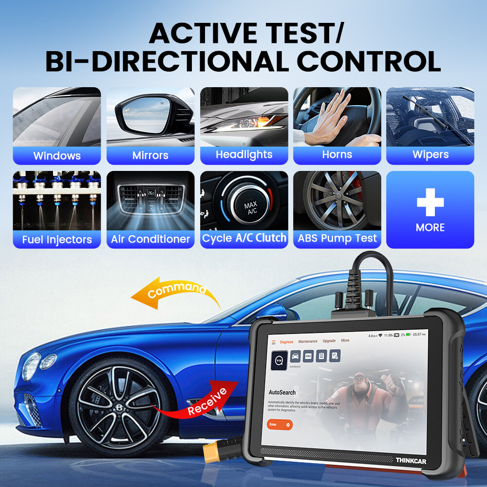 THINKSCAN 689 Full Bidirectional Scan All System Diagnostic Scanner 35 Services