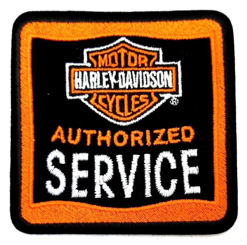 3 1/4" Harley Davidson Motorcycle Patch  Authorized Service NOS (B76)