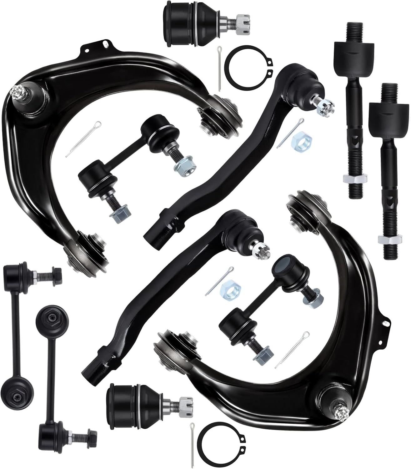 12Pcs Suspension Kit Upper Control Arm for 1998 1999 2000 2001 2002 Honda Accord