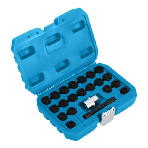 22pc Audi Wheel Locking Key Locking Wheel Bolt Nut Removal Set Master Key Kits