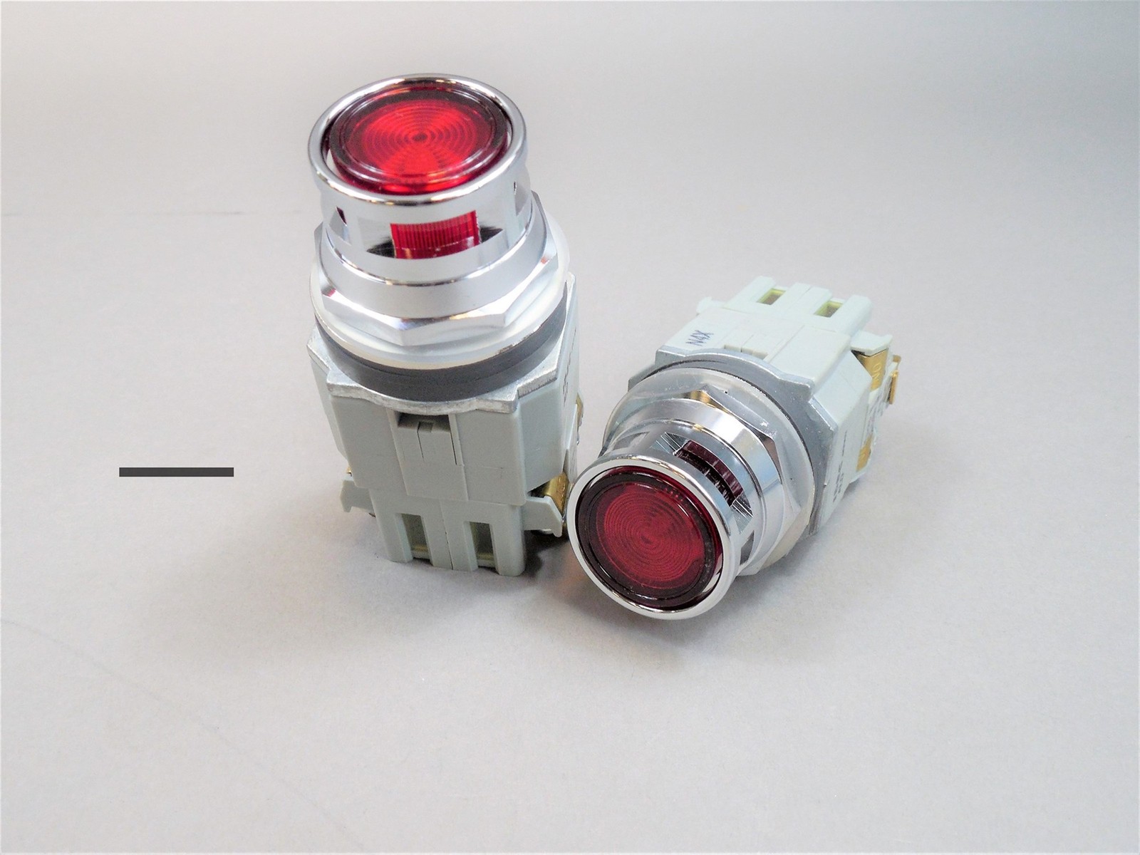 NOS - Lot of (2) Idec ALD Illuminated Pushbuttons Red