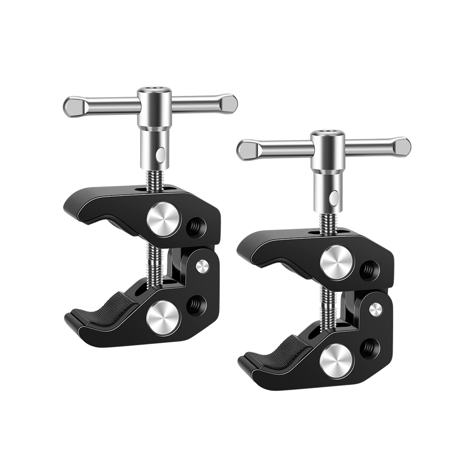 Lanxire Super Clamp Mount with 5 x 1/4" & 3/8" Threaded Holes – Versatile Cam...
