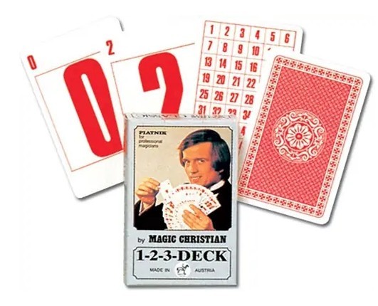 1-2-3 DECK - PIATNIK (MAGIC CHRISTIAN)  NUMBER CARDS FROM 1 TO 52