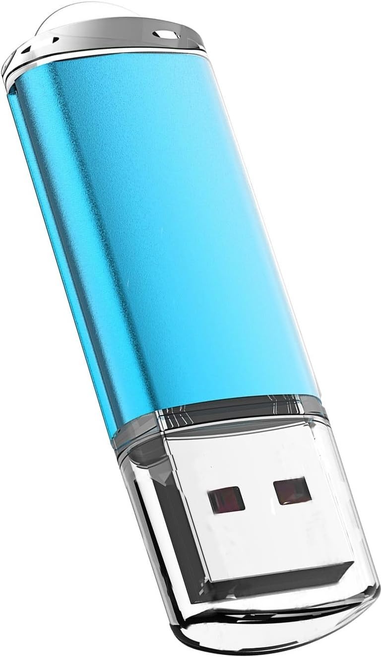 Compact 8GB USB Flash Drive - High-Speed Data Transfer and Stylish Blue Design